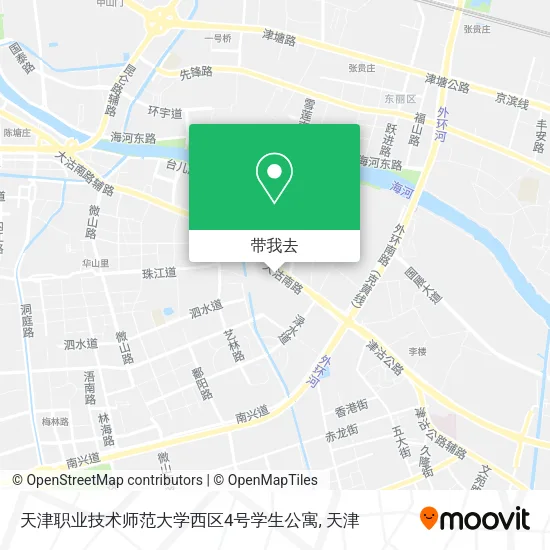 天津职业技术师范大学西区4号学生公寓地图
