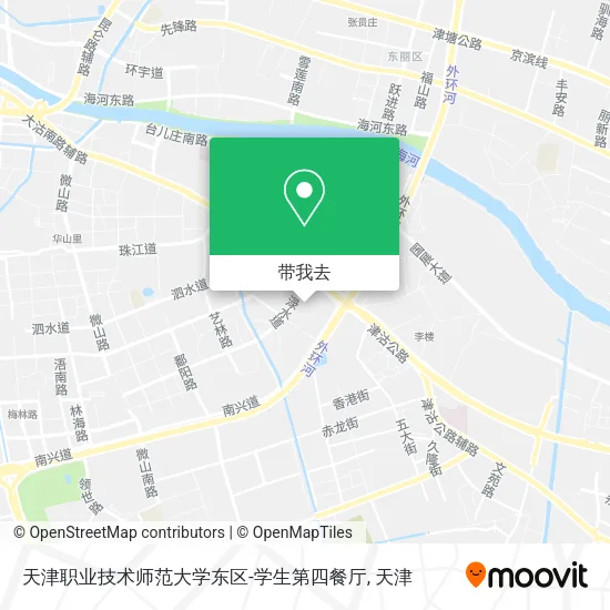 天津职业技术师范大学东区-学生第四餐厅地图