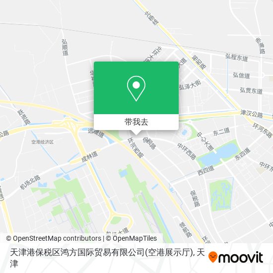 天津港保税区鸿方国际贸易有限公司(空港展示厅)地图