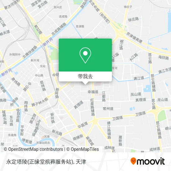 永定塔陵(正缘堂殡葬服务站)地图