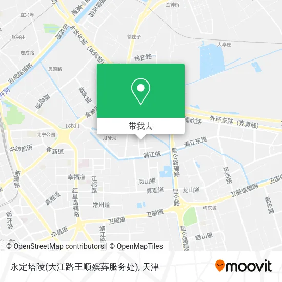 永定塔陵(大江路王顺殡葬服务处)地图