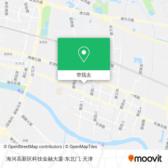 海河高新区科技金融大厦-东北门地图