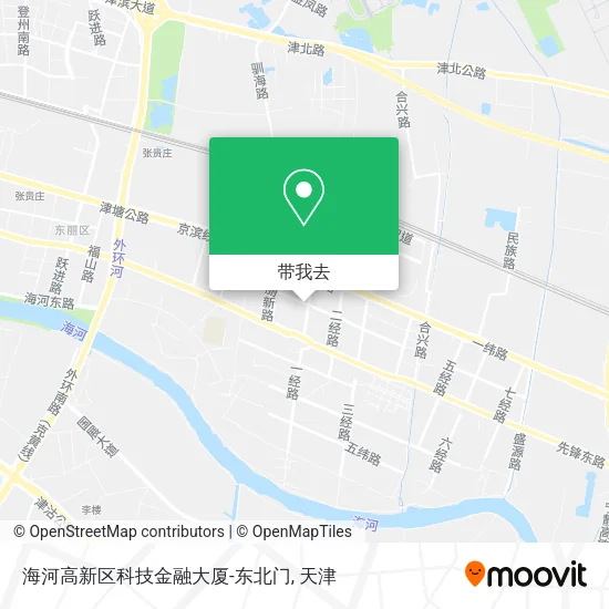 海河高新区科技金融大厦-东北门地图