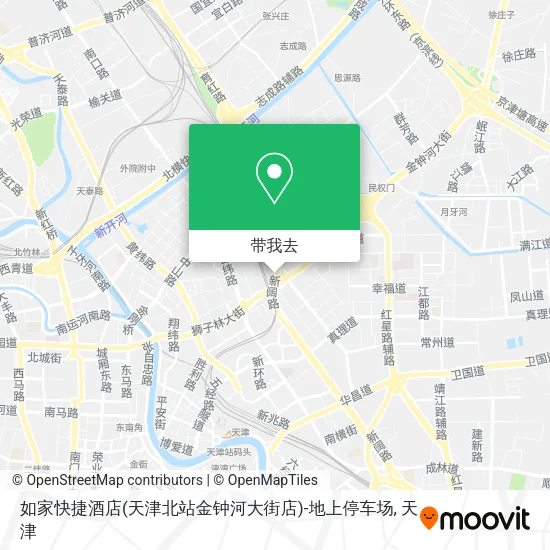 如家快捷酒店(天津北站金钟河大街店)-地上停车场地图