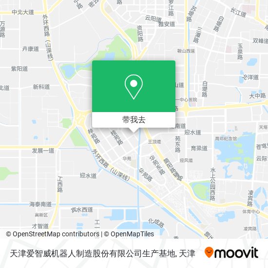 天津爱智威机器人制造股份有限公司生产基地地图