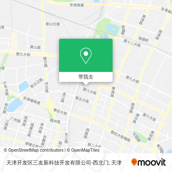 天津开发区三友新科技开发有限公司-西北门地图