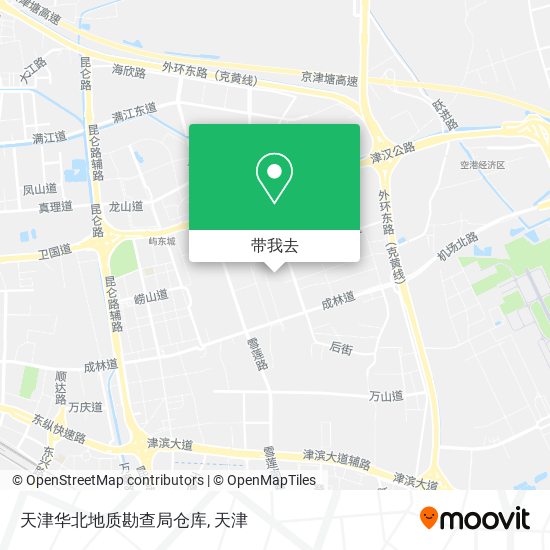 天津华北地质勘查局仓库地图