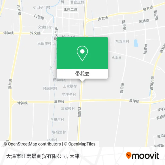 天津市旺宏晨商贸有限公司地图
