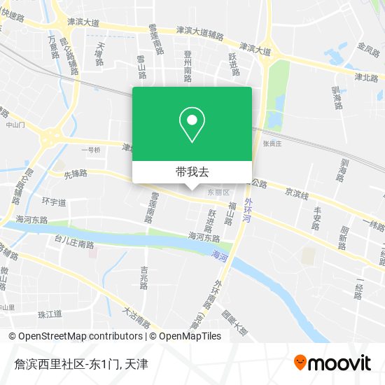 詹滨西里社区-东1门地图