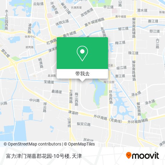 富力津门湖嘉郡花园-10号楼地图