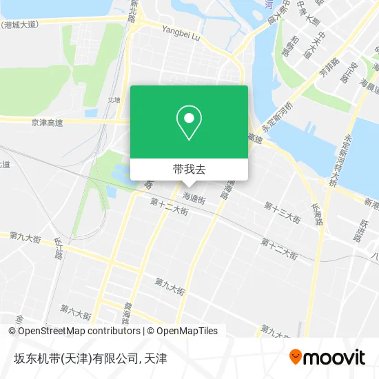 坂东机带(天津)有限公司地图