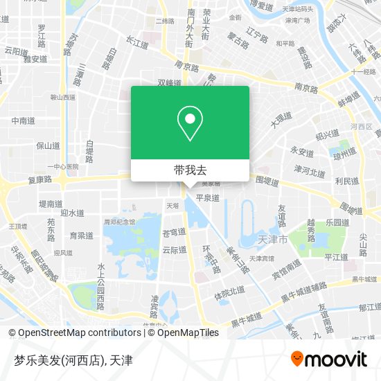 梦乐美发(河西店)地图