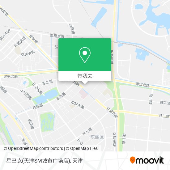 星巴克(天津SM城市广场店)地图