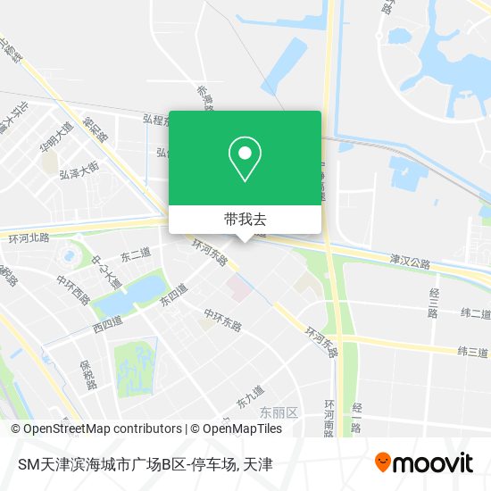 SM天津滨海城市广场B区-停车场地图