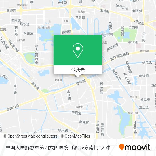 中国人民解放军第四六四医院门诊部-东南门地图