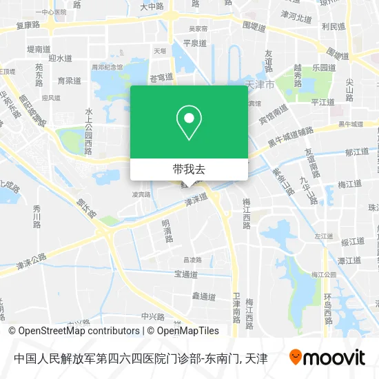 中国人民解放军第四六四医院门诊部-东南门地图