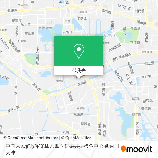 中国人民解放军第四六四医院磁共振检查中心-西南门地图