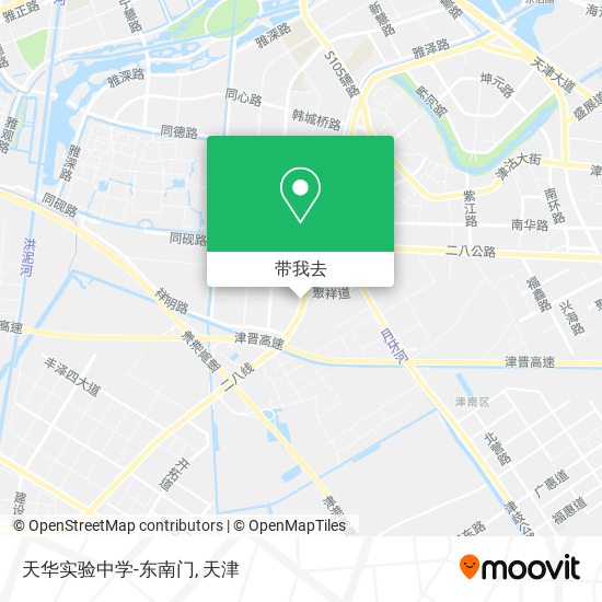 天华实验中学-东南门地图