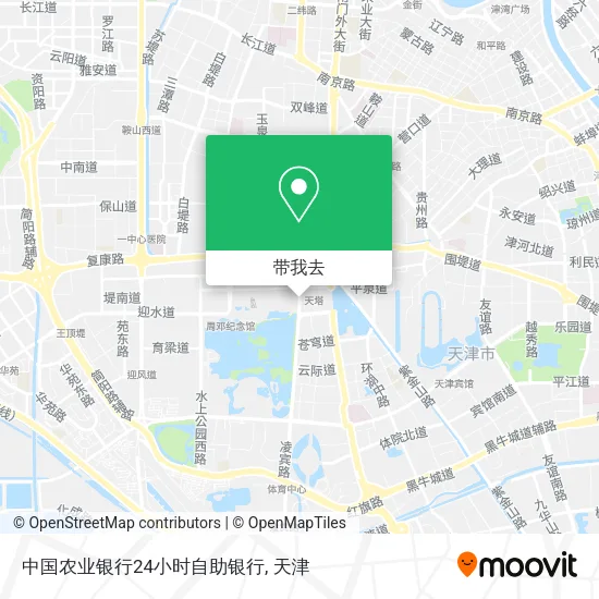 中国农业银行24小时自助银行地图
