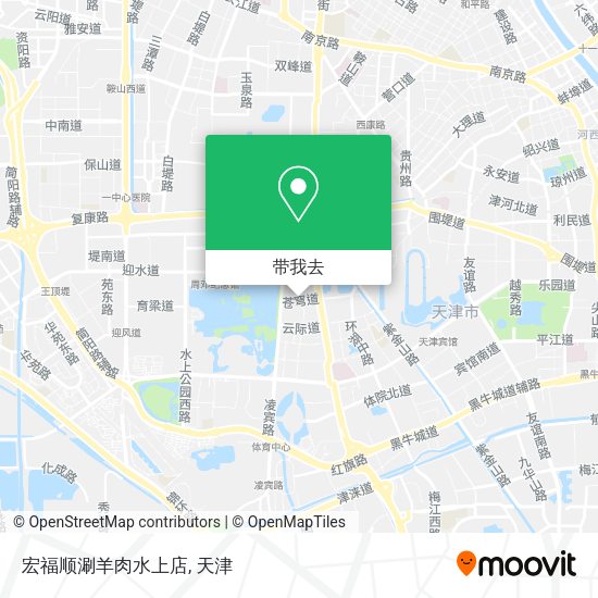 宏福顺涮羊肉水上店地图