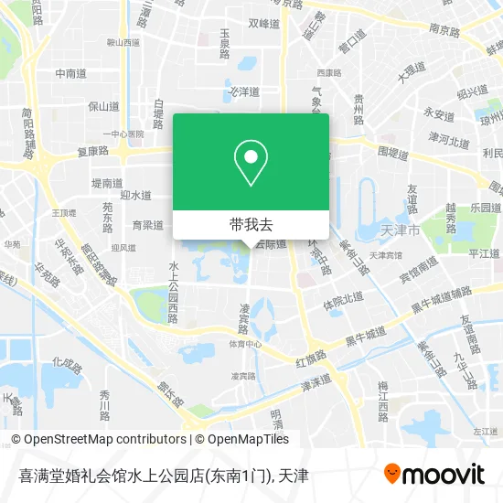 喜满堂婚礼会馆水上公园店(东南1门)地图