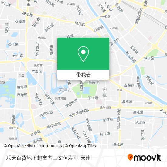 乐天百货地下超市内三文鱼寿司地图