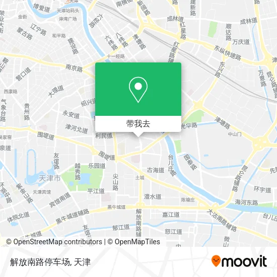 解放南路停车场地图