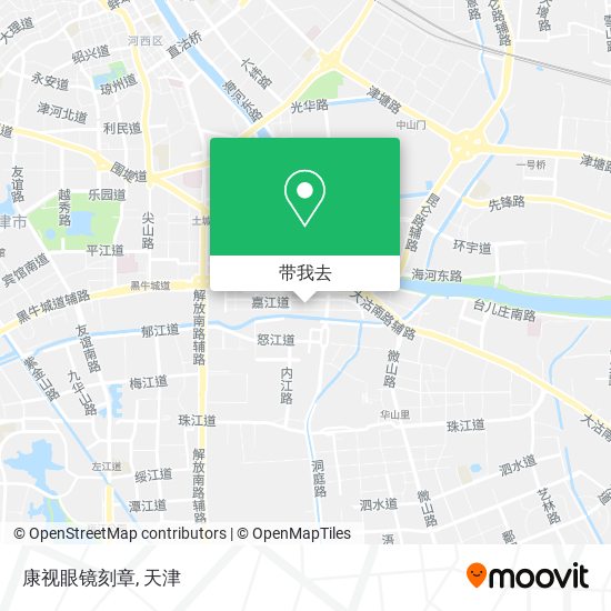康视眼镜刻章地图