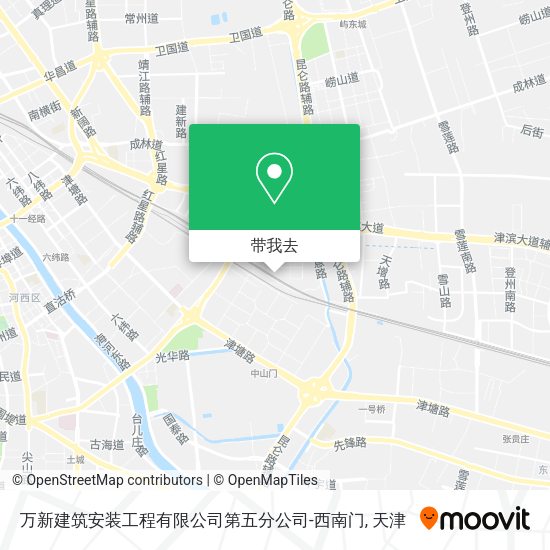 万新建筑安装工程有限公司第五分公司-西南门地图