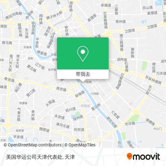 美国华运公司天津代表处地图