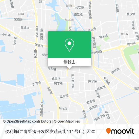 便利蜂(西青经济开发区友谊南街111号店)地图