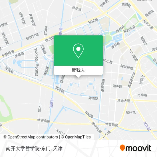 南开大学哲学院-东门地图