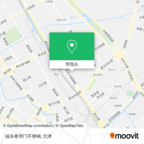 福东卷帘门不锈钢地图