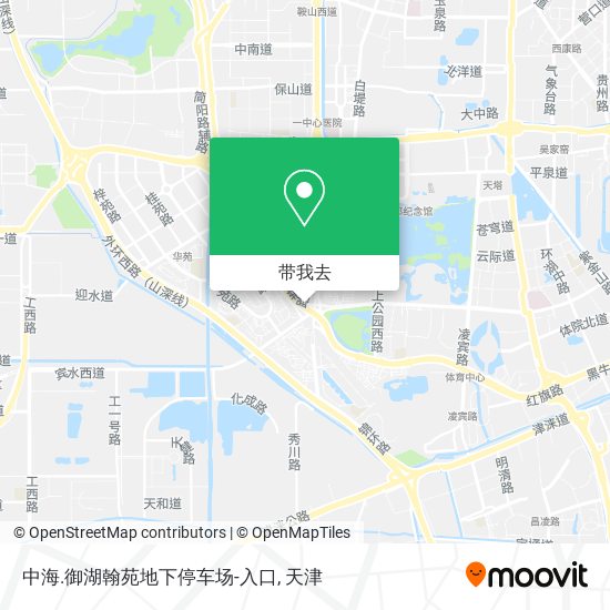 中海.御湖翰苑地下停车场-入口地图