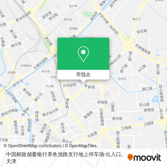 中国邮政储蓄银行养鱼池路支行地上停车场-出入口地图