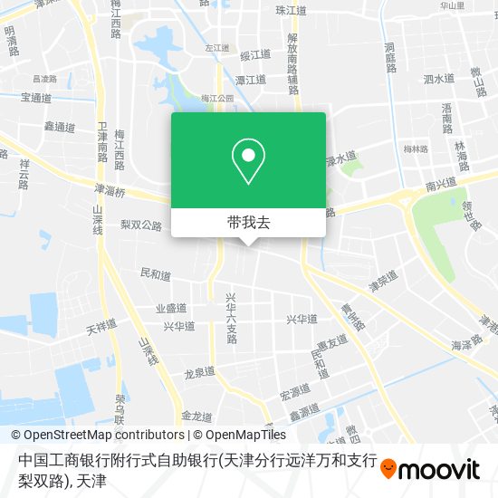 中国工商银行附行式自助银行(天津分行远洋万和支行梨双路)地图