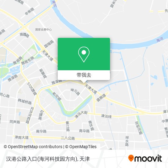 汉港公路入口(海河科技园方向)地图