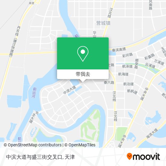 中滨大道与盛三街交叉口地图