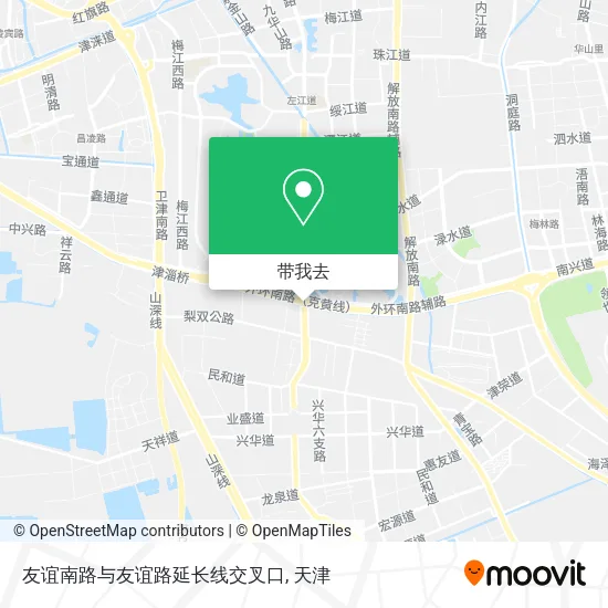 友谊南路与友谊路延长线交叉口地图