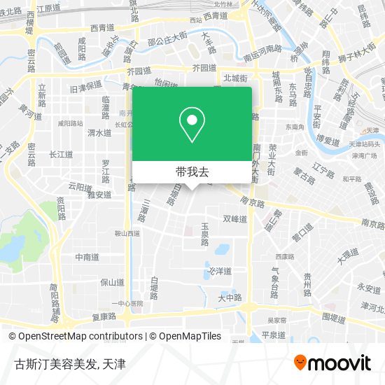 古斯汀美容美发地图