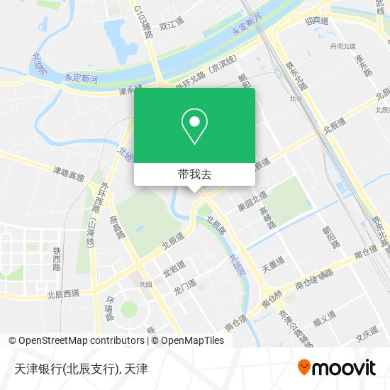 天津银行(北辰支行)地图
