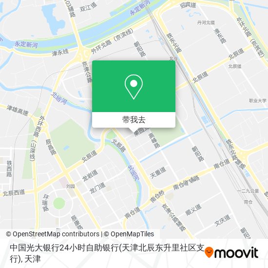 中国光大银行24小时自助银行(天津北辰东升里社区支行)地图