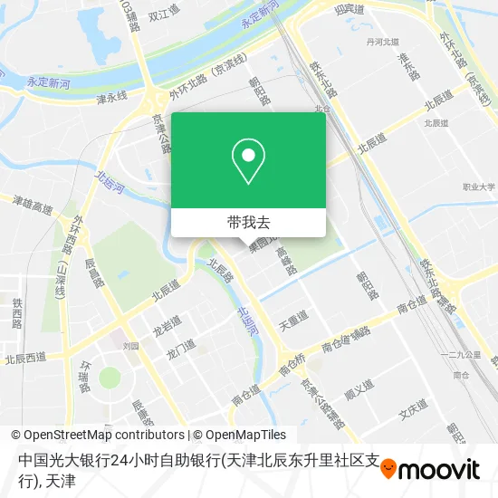 中国光大银行24小时自助银行(天津北辰东升里社区支行)地图