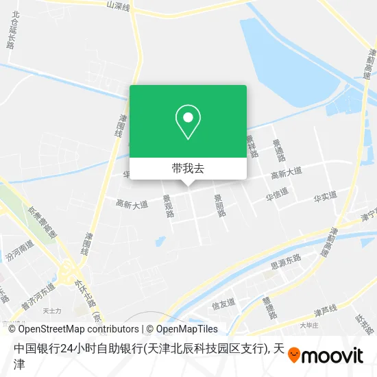 中国银行24小时自助银行(天津北辰科技园区支行)地图