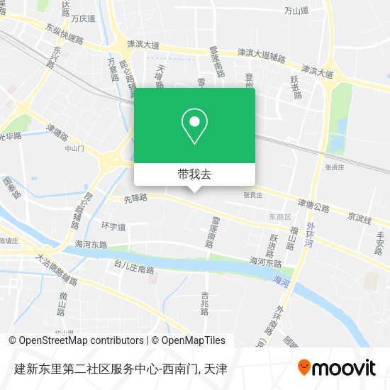 建新东里第二社区服务中心-西南门地图