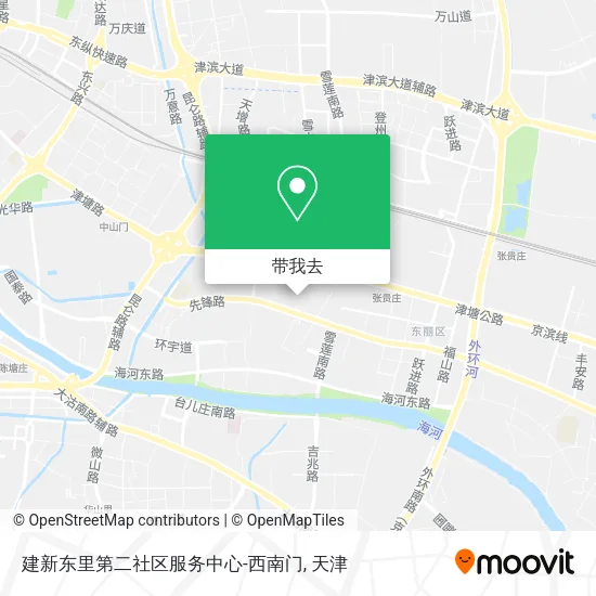 建新东里第二社区服务中心-西南门地图