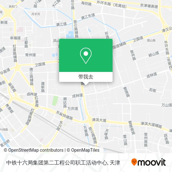 中铁十六局集团第二工程公司职工活动中心地图