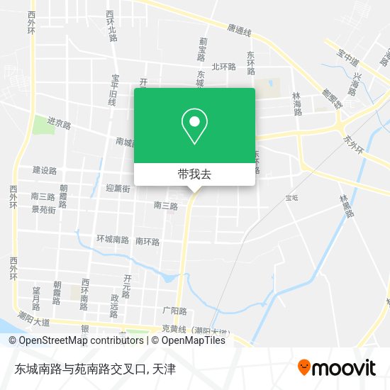 东城南路与苑南路交叉口地图