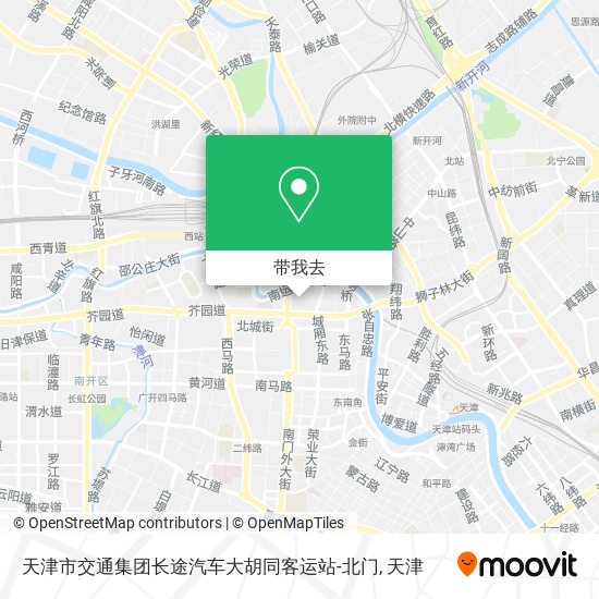 天津市交通集团长途汽车大胡同客运站-北门地图