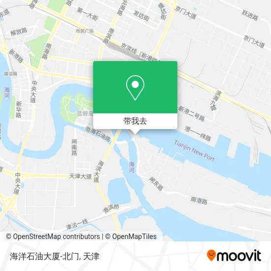 海洋石油大厦-北门地图